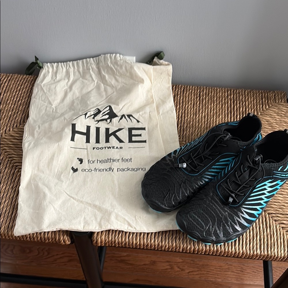 Hike Black and Blue Athletic Shoes fits like a 9